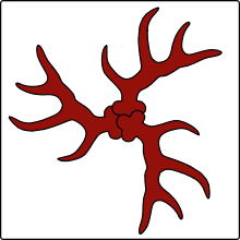 Grunwaldzka chorągiew Bratiana. Autor: J a1. Źródło: File:Grunwald Bratian i Nowe Miasto.svg – Wikimedia Commons [13.09.2026]