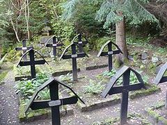 Cmentarz w Zerbuniu. Fot. Maly LOLek. Źródło: File:Zerbun cmentarz lesny.jpg – Wikimedia Commons [17.09.2026]