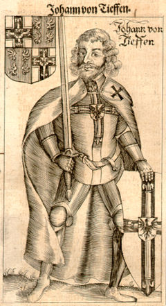 Johann von Tieffen, źródło: Hartknoch M. Christophori, Alte- und Neues Preussischer Historien, Francfurt und Leipzig, MDCLXXXIV (1684).