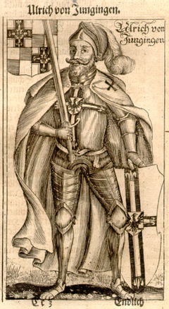 Ulrich von Jungingen, źródło: Hartknoch M. Christophori, Alte- und Neues Preussischer Historien, Francfurt und Leipzig, MDCLXXXIV (1684).