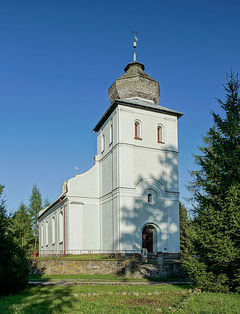 Kościół pw. św. Jana Ewangelisty i Matki Boskiej Częstochowskiej w Ignalinie. Autor: Adam Kliczek, www.zatrzymujeczas.pl, (CC-BY-SA-3.0). Żródło: Wikimedia Commons [14.11.2014]