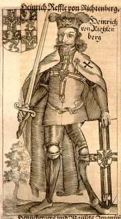 Heinrich VII Reffle von Richtenberg, źródło: Hartknoch M. Christophori, Alte- und Neues Preussischer Historien, Francfurt und Leipzig, MDCLXXXIV (1684).