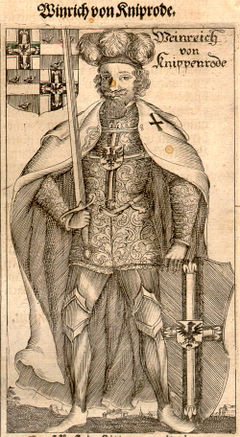 Winrich von Kniprode, źródło: Hartknoch M. Christophori, Alte- und Neues Preussischer Historien, Francfurt und Leipzig, MDCLXXXIV (1684).