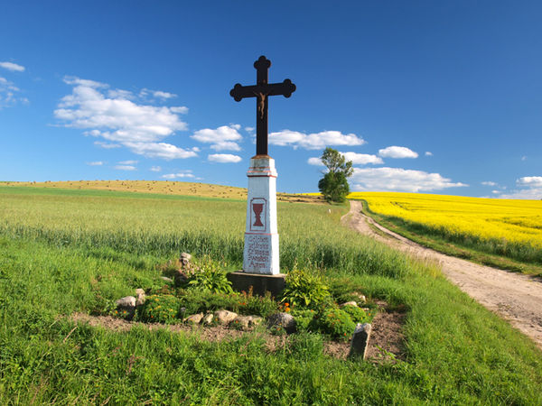 Krzyż żeliwny w Różańcu. Fot. Stanisław Kuprjaniuk