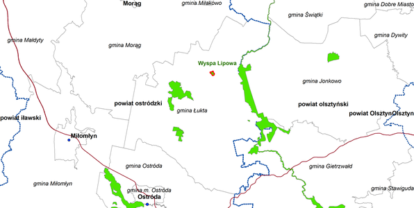 Rezerwat Wyspa Lipowa na Jeziorze Szwałk Wielki