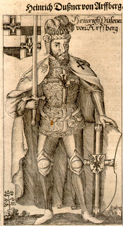 Heinrich Dusemer von Arfberg, źródło: Hartknoch M. Christophori, Alte- und Neues Preussischer Historien, Francfurt und Leipzig, MDCLXXXIV (1684).