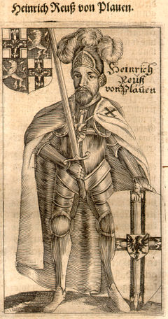 Heinrich Reuss von Plauen, źródło: Hartknoch M. Christophori, Alte- und Neues Preussischer Historien, Francfurt und Leipzig, MDCLXXXIV (1684).