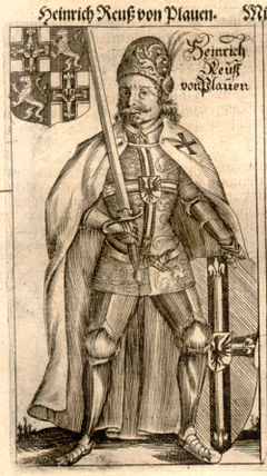 Heinrich von Plauen, źródło: Hartknoch M. Christophori, Alte- und Neues Preussischer Historien, Francfurt und Leipzig, MDCLXXXIV (1684).