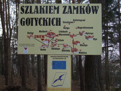 Szlak Zamków Gotyckich. Źródło: http://commons.wikimedia.org