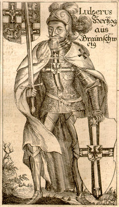 Luther von Braunschweig, źródło: Hartknoch M. Christophori, Alte- und Neues Preussischer Historien, Francfurt und Leipzig, MDCLXXXIV (1684).