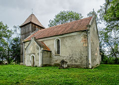 Kościół pw. Narodzenia Najświętszej Maryi Panny w Rynie Reszelskim, autor: Adam Kliczek, http://zatrzymujeczas.pl (CC-BY-SA-3.0), źródło: Wikimedia Commons