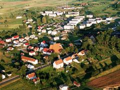 Kowale Oleckie z lotu ptaka.