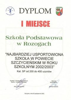 Dyplom, źródło: Galeria szkoły, 7.12.2013.