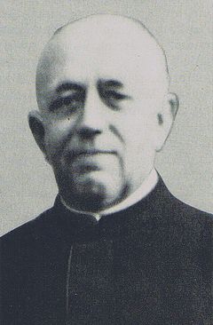 ks. Bruno Bludau. Reprodukcja zdjęcia z wystawy o warmińskich męczennikach – Krzysztof Kozłowski