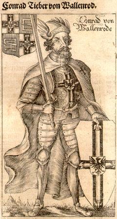 Konrad von Wallenrode, źródło: Hartknoch M. Christophori, Alte- und Neues Preussischer Historien, Francfurt und Leipzig, MDCLXXXIV (1684).