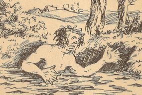 Topnik. Ilustracja ze zbiorów Barbary i Adama Podgórskich, autorów "Wielkiej księgi demonów polskich", źródło: www.natemat.pl [02.07.2014]